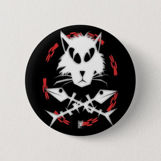 Fishbone gato button (Vorderseite)