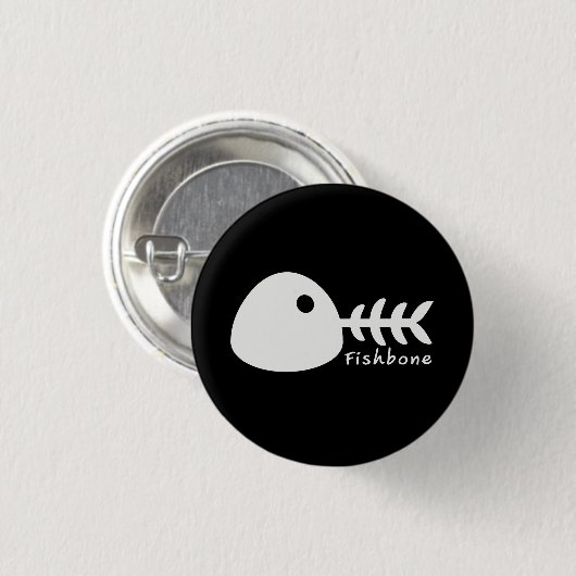 FishBone-Knopf Button (Vorne & Hinten)