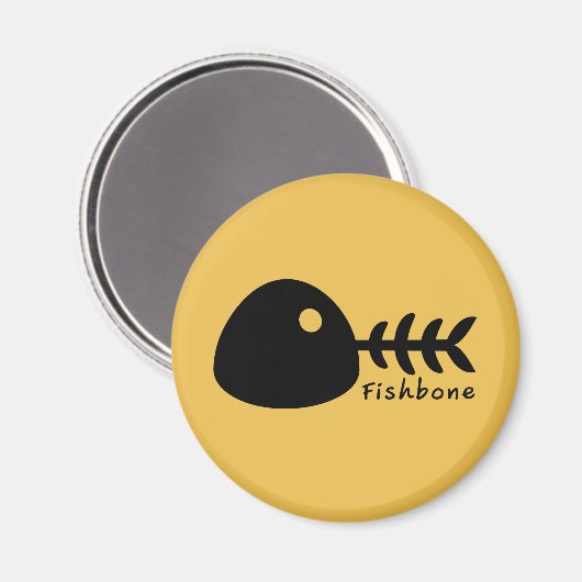Fishbone Magnet (Vorderseite/Rückseite)