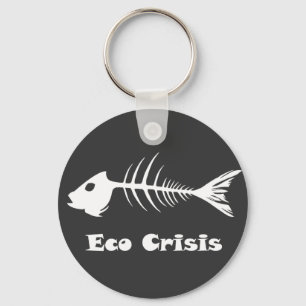 Fishbone-Öko-Krisen-Dunkelheits-Schlüsselanhäng Schlüsselanhänger