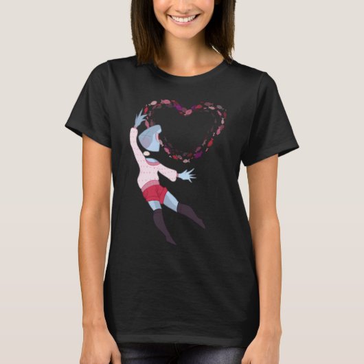 Fishbone Valentinstag T-Shirt (Vorderseite)