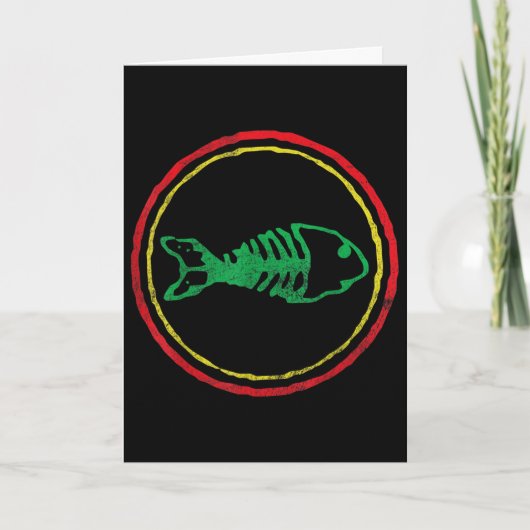 Fishbones Ska Punk Männer Frauen Mutter Vatertag Karte (Vorderseite)