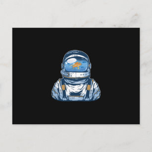 Fishbowl Astronaut Postkarte