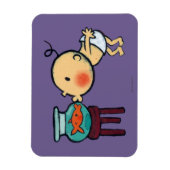 Fishbowl Kisses Orange Goldfish Magnet (Vertikal)