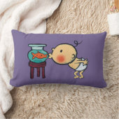 Fishbowl küsst orange Goldfisch Lendenkissen (Decke)