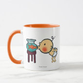 Fishbowl küsst orange Goldfisch Tasse (Links)