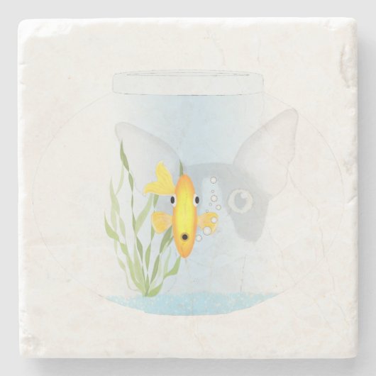 Fishbowl Stone Untersetzer (Vorderseite)