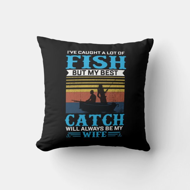 Fisher Art eine Menge Fisch Kissen (Vorderseite)