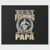Fisher Art I Love More Than Fishsing Geschenkpapier (Flach)