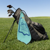 Fisher Art Men And Fish Are A Like Golfhandtuch (Gras)