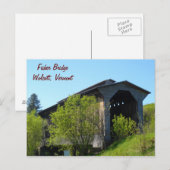 Fisher Bridge - Vermont Postkarte (Vorne/Hinten)