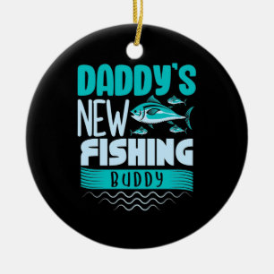 Fisher Daddy New Fishing Buddy Keramik Ornament