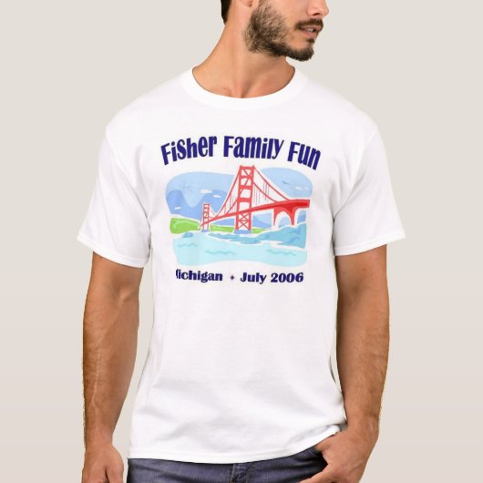 Fisher-Familien-Spaß T-Shirt (Vorderseite)