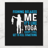 Fisher Fishing Relax Me Weinetikett (Einzelnes Label)