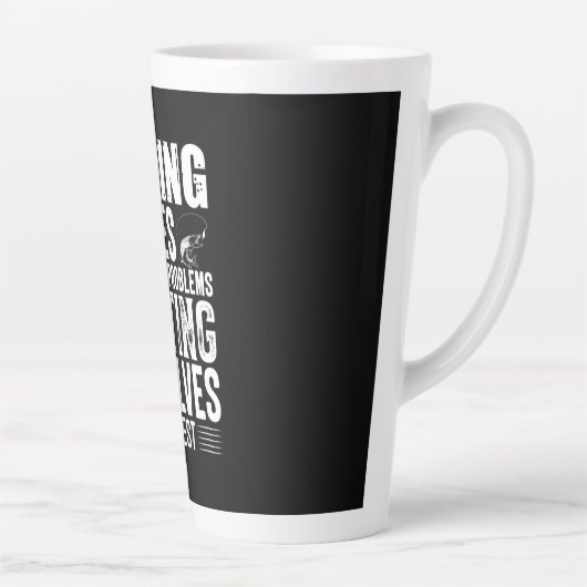 Fisher Fishing Solves Most Of My Problems Milchtasse (Rechts)