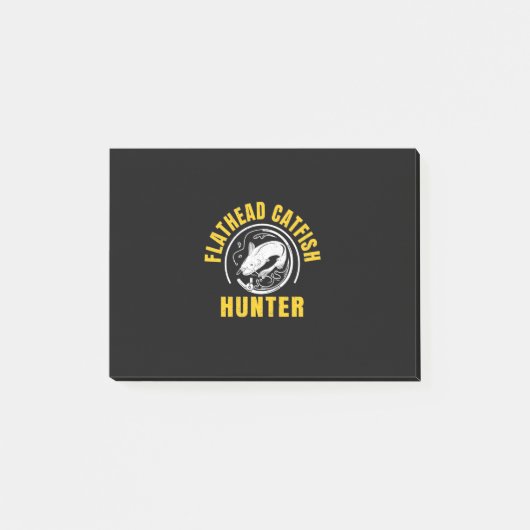 Fisher Freshwater Catfish Hunter Post-it Klebezettel (Vorderseite)
