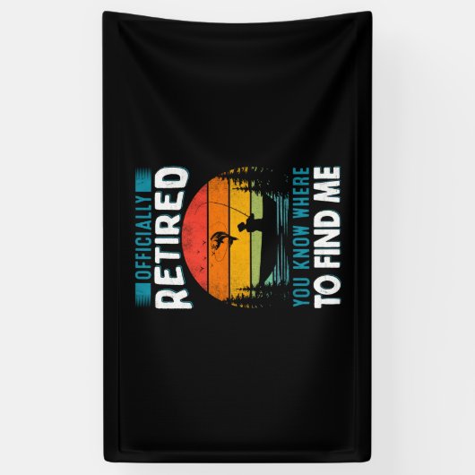 Fisher Geschenk müde Sie wissen, wo Sie mich finde Banner (Vertikal)