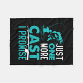 Fisher Geschenk nur noch einen Fisch versprochen Fleecedecke (Vorderseite (Horizontal))