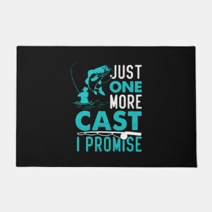 Fisher Geschenk nur noch einen Fisch versprochen Fußmatte