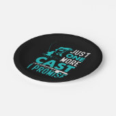 Fisher Geschenk nur noch einen Fisch versprochen Pappteller (Schrägansicht)