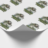 Fisher Geschenk, wo der Fisch Geschenkpapier (Ecke)