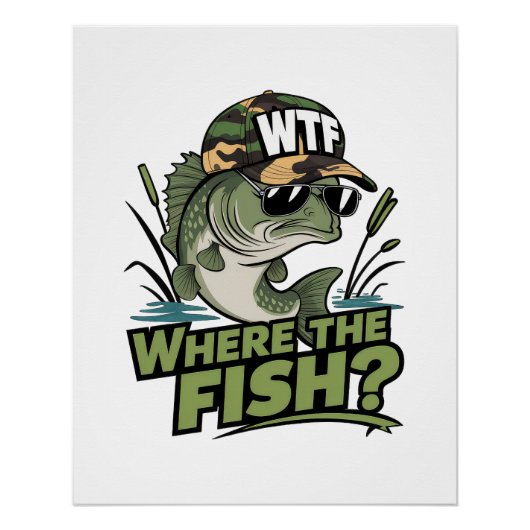 Fisher Geschenk, wo der Fisch Poster (Vorderseite)