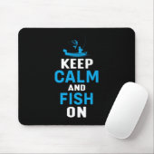 Fisher Gift Behielt Ruhe und Fisch auf Mousepad (Mit Mouse)