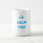 Fisher Gift Behielt Ruhe und Fisch auf Verwandlungstasse (Zentrum)