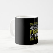 Fisher Gift Fisch geht mit dem Fluss Kaffeetasse (Vorderseite Links)