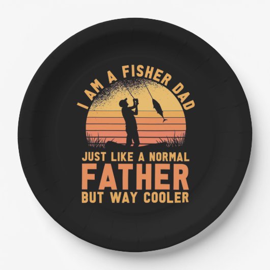 Fisher I bin ein Fisher Vater Pappteller (Vorderseite)