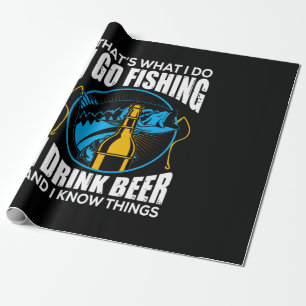 Fisher I go Fishing I Drink Bier Geschenkpapier