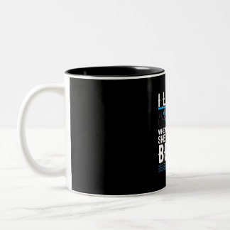 Fisher ich Liebe es, wenn sie drüben ist Zweifarbige Tasse