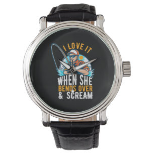 Fisher ich Liebe es, wenn sie schreit Armbanduhr