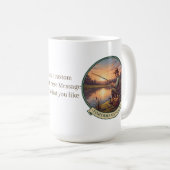 Fisher Man mug gift with custom Text  Kaffeetasse (VorderseiteRechts)