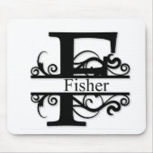 Fisher Monogram Mousepad (Vorne)