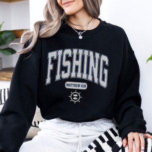 Fisher of Men Christlich Scripting Vintag Sweatshirt