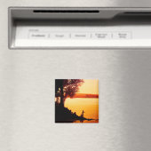 "Fisher People" Fischerei Landschaft Wasserfarbe Magnet (In Situ (Geschirrspüler))