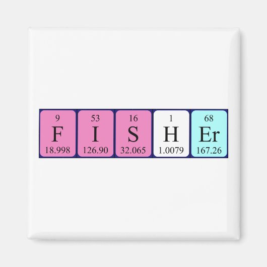 Fisher Periodenmagnet Magnet (Vorne)