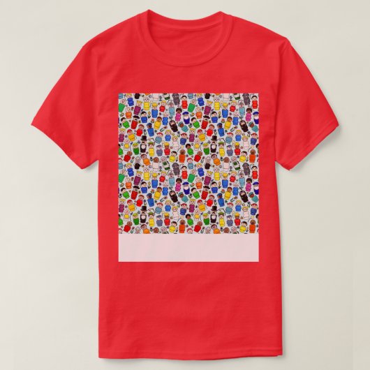 Fisher Price Kleine Menschen und Blume über ganz P T-Shirt (Design vorne)