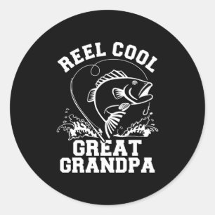 Fisher Reel Cool Great Opa Runder Aufkleber