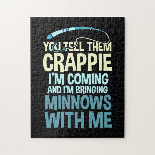 Fisher Sie sagen ihnen Crappie Puzzle (Vertikal)