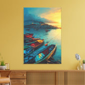 Fisher Village Canvas Print Leinwanddruck (Insitu (Wohnzimmer))