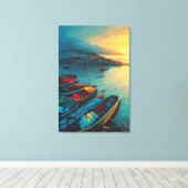 Fisher Village Canvas Print Leinwanddruck (Insitu (Holzboden))