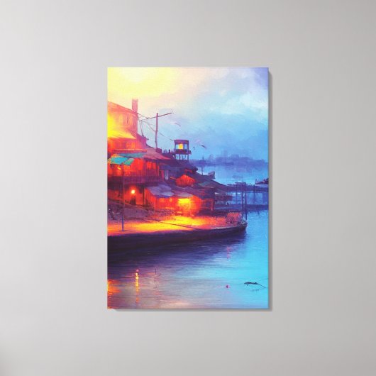 Fisher Village Canvas Print Leinwanddruck (Vorderseite)