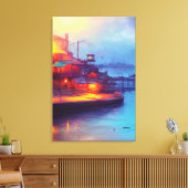 Fisher Village Canvas Print Leinwanddruck (Insitu (Wohnzimmer))