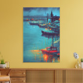 Fisher Village Canvas Print Leinwanddruck (Insitu (Wohnzimmer))