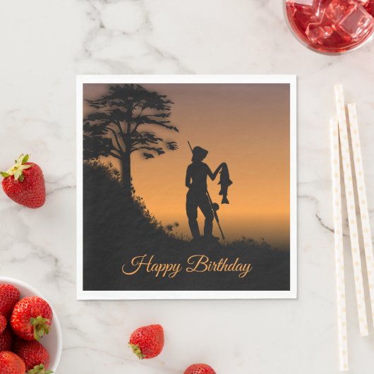 Fisher Woman bei Dusk Personal Serviette (Beispiel)