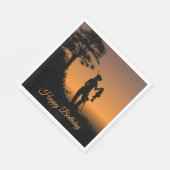 Fisher Woman bei Dusk Personal Serviette (Ecke)