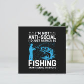 Fisher würde ich einfach fischen einladung (Stehend Vorderseite)