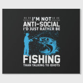 Fisher würde ich einfach fischen geschenkpapier (Flach)